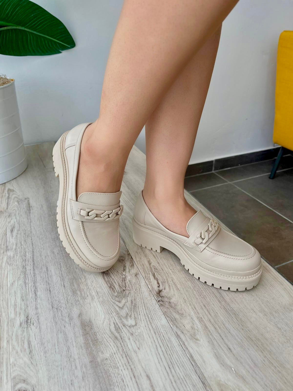 Adina beige loafer - Stela The Shoetique