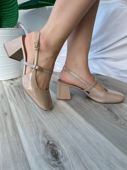 Heidi beige heel