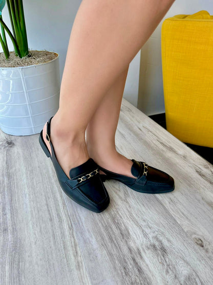 Evie black slingback