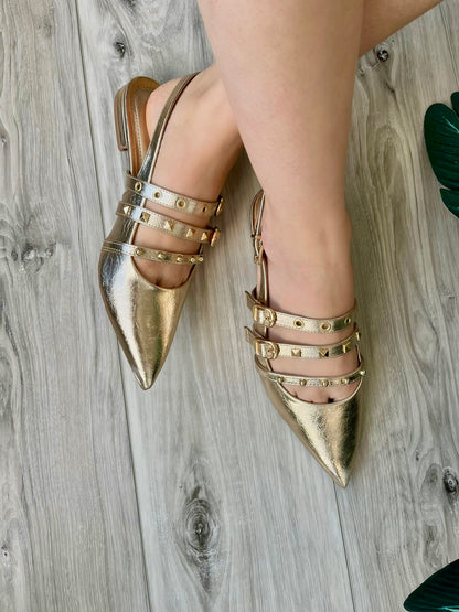 Lady gold slingback