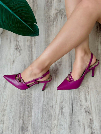 Alana purple heel - Stela The Shoetique