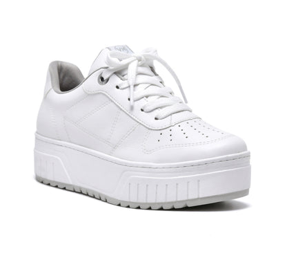 Ariel white platform sneaker - Stela The Shoetique