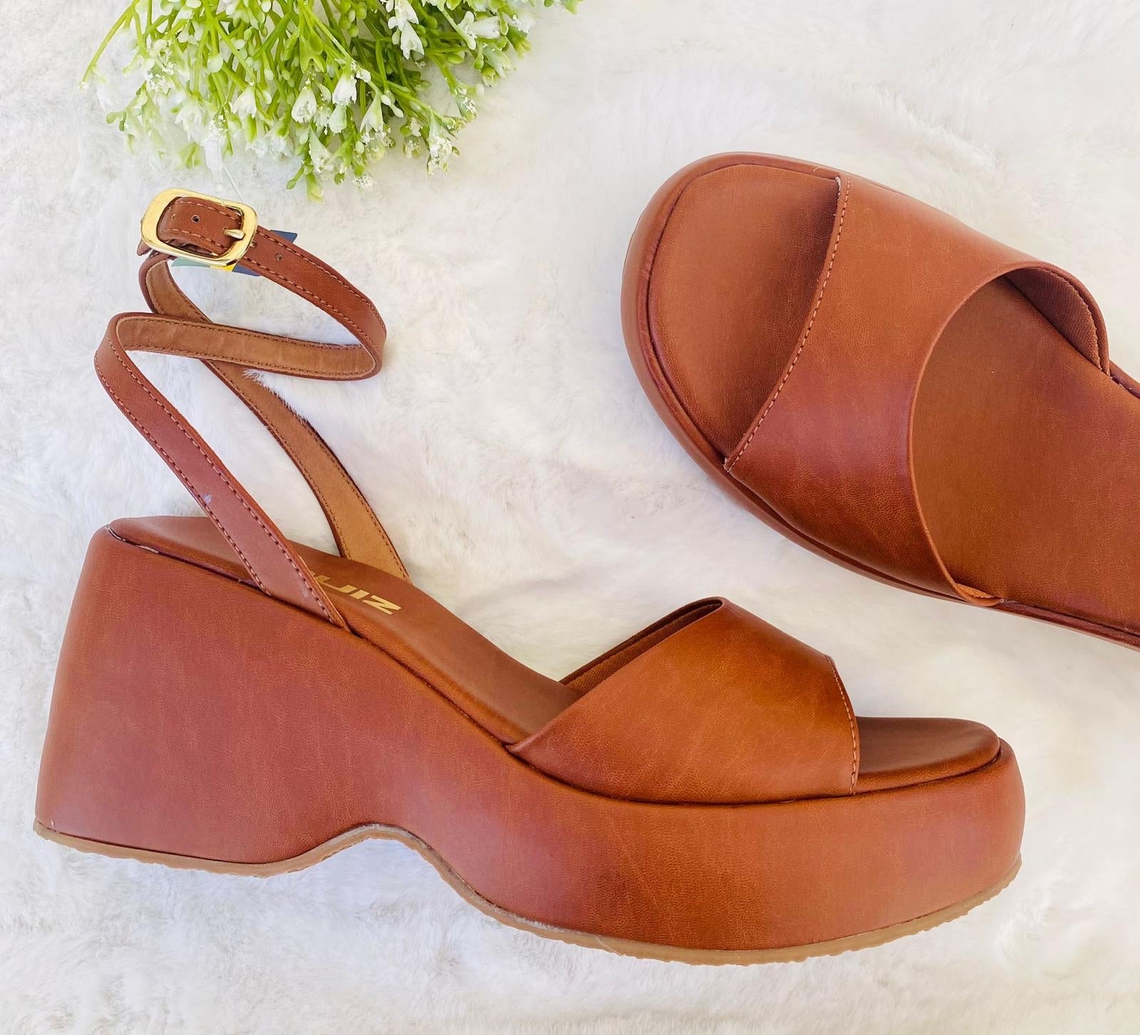 Chelsea camel platform - Stela The Shoetique