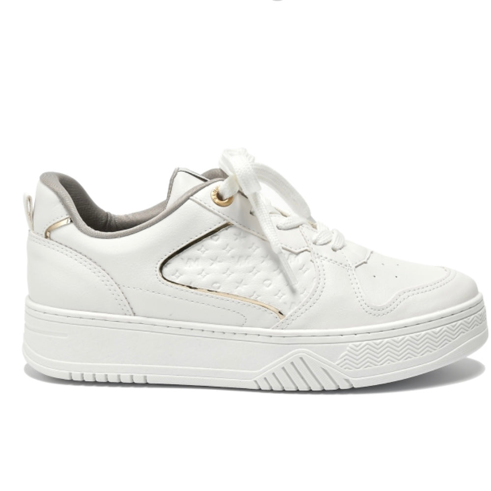 Daila white gold sneaker