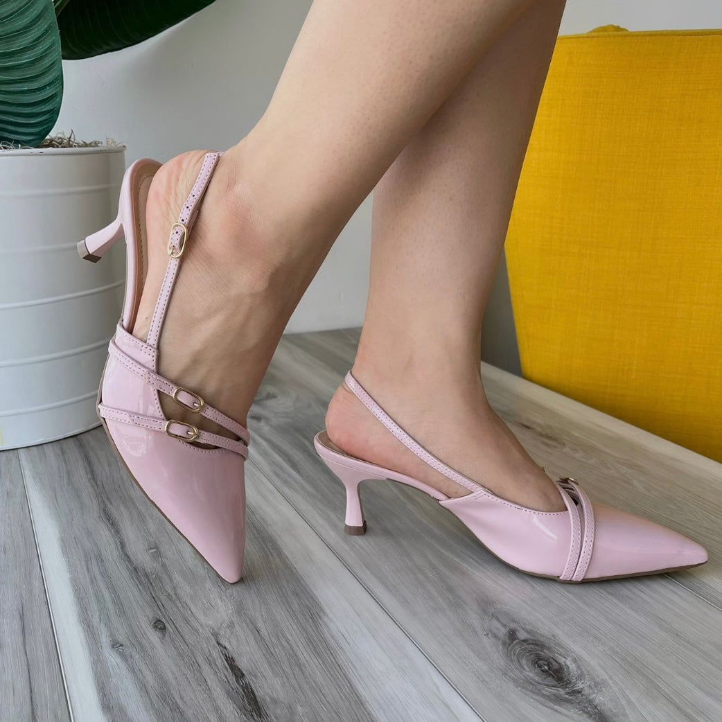 Sandy pink heel