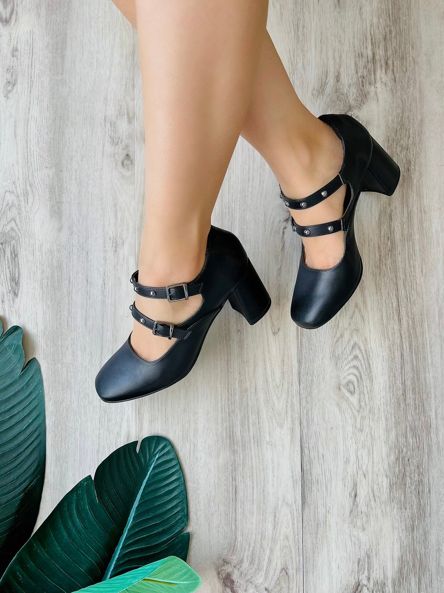 Stella black heel - Stela The Shoetique