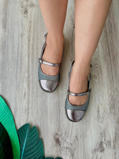 Fiona pewter slingback