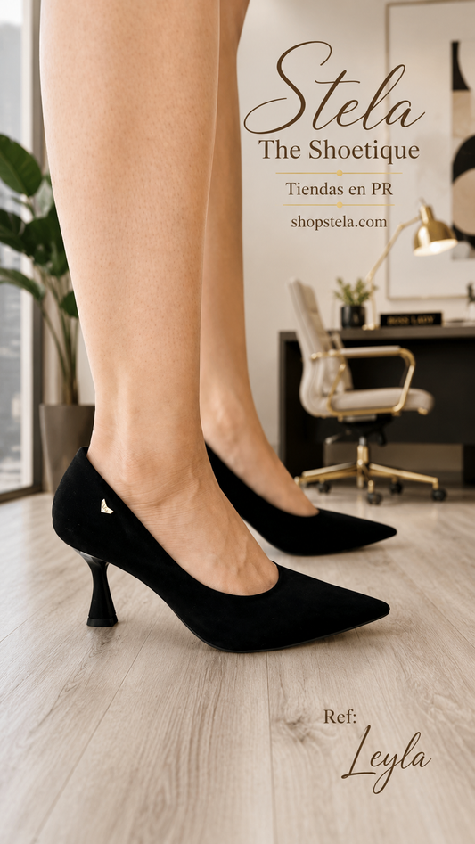 Leyla black heel