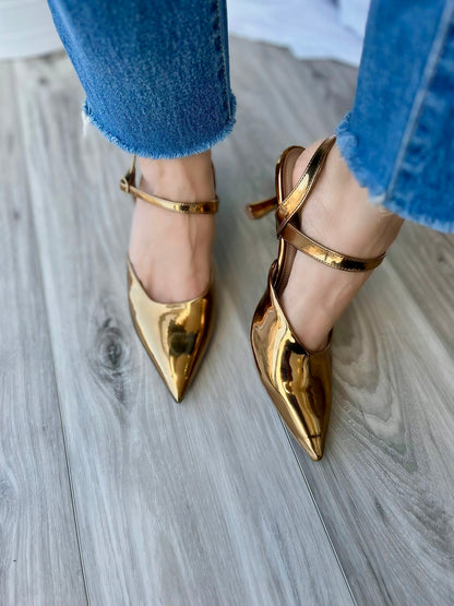 Mishi bronze heel