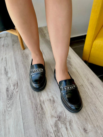 Ari black loafer - Stela The Shoetique