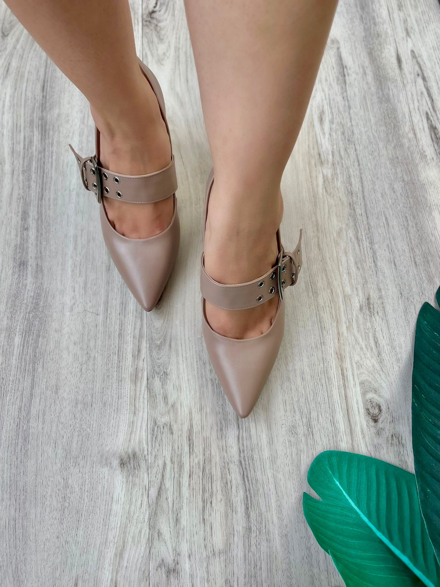 Felicia beige heel - Stela The Shoetique