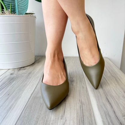 Mayte green heel