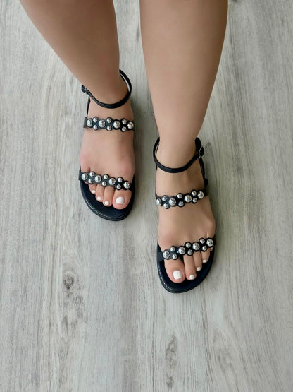 Fanny black flat - Stela The Shoetique