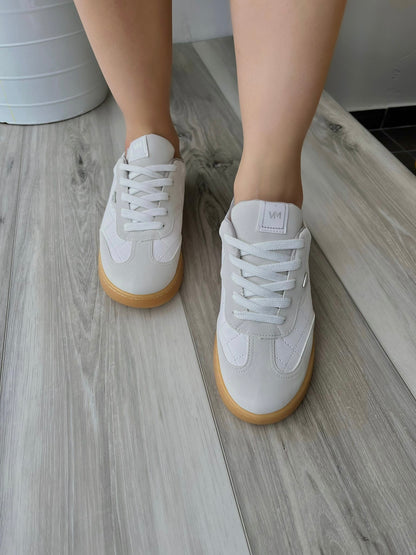 Yari white beige sneaker - Stela The Shoetique