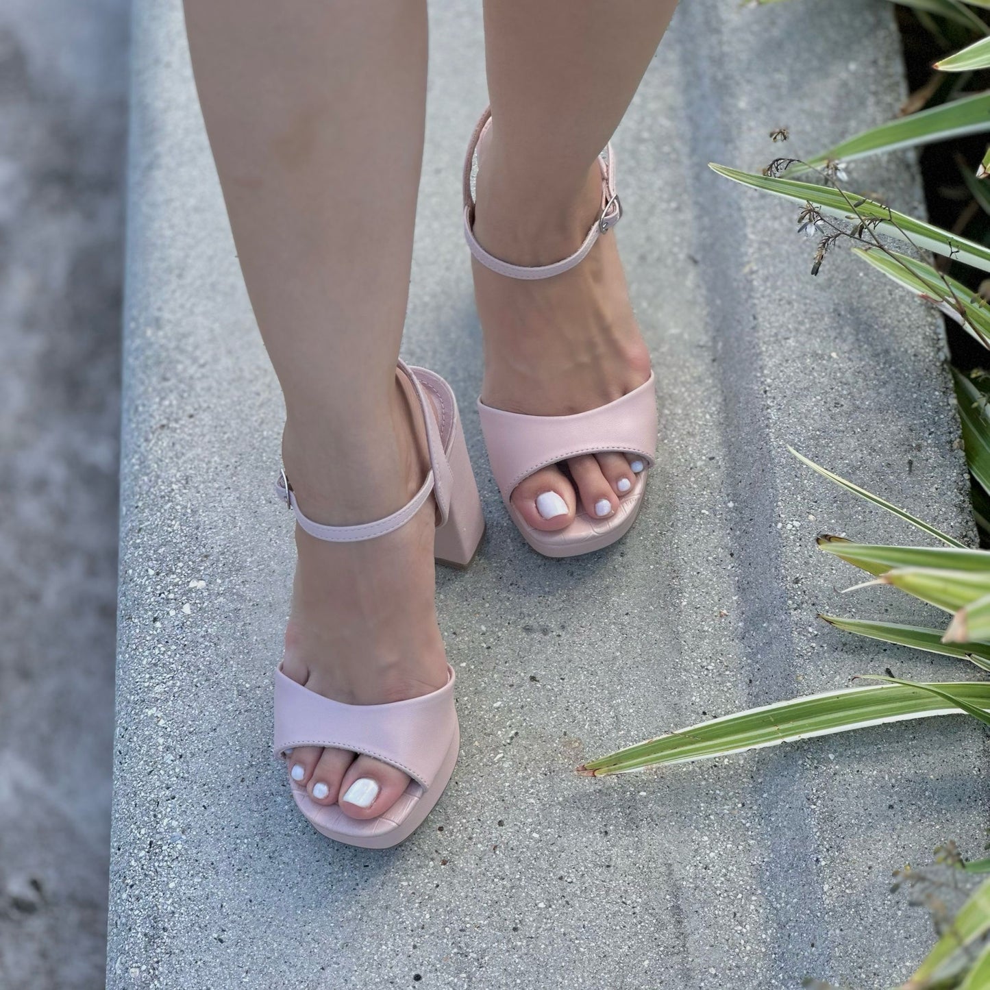 Letty Blush Platform Heel
