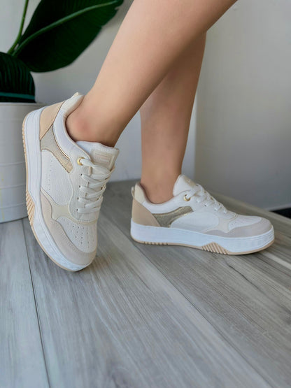 Ninna beige sneaker - Stela The Shoetique