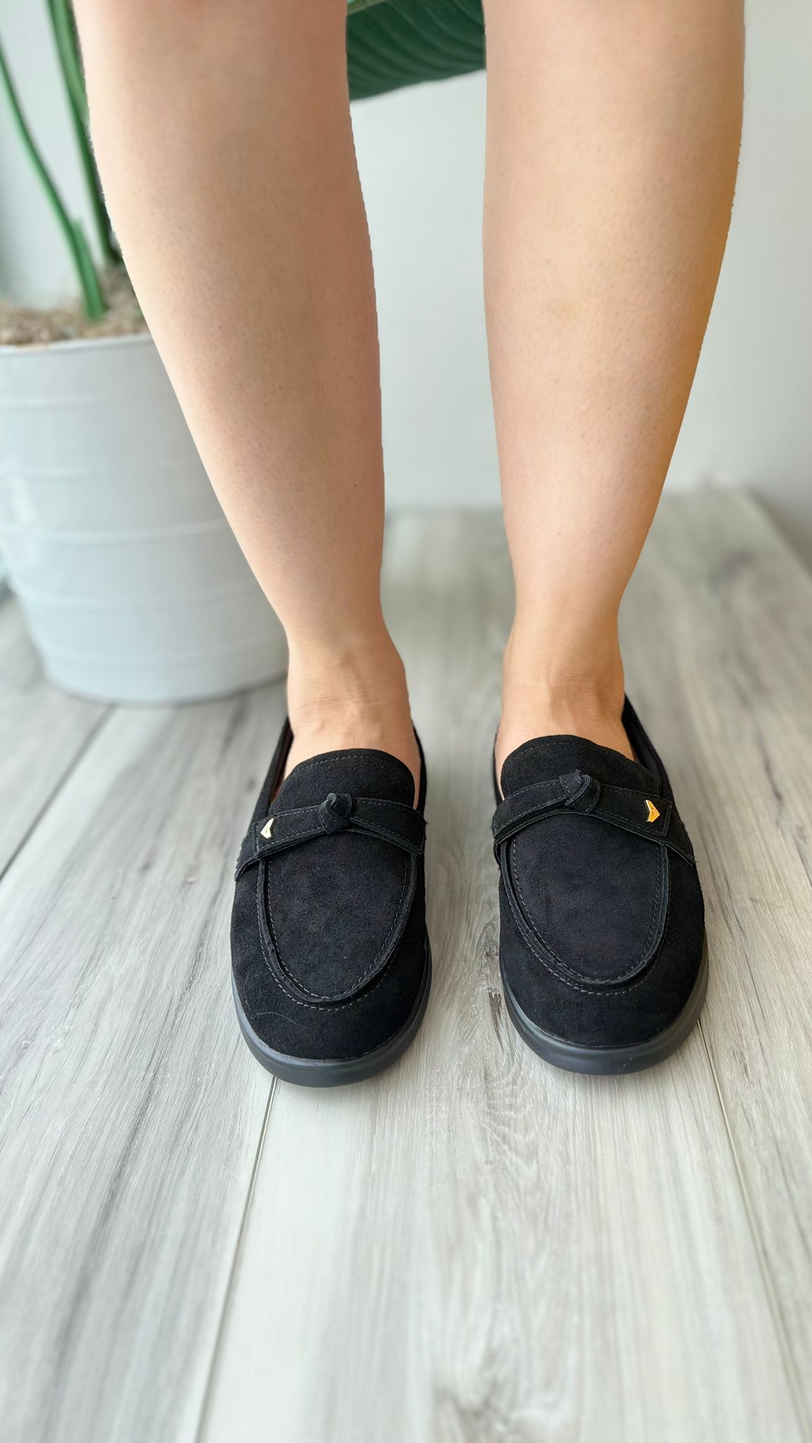 Freya black topsider