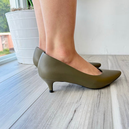 Mayte green heel