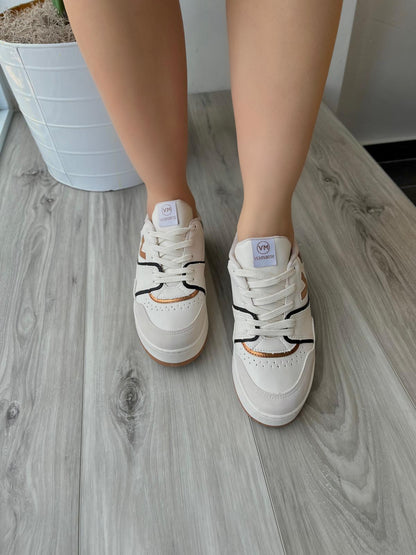 Benita off white sneaker - Stela The Shoetique