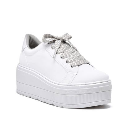 Belinda white platform sneaker