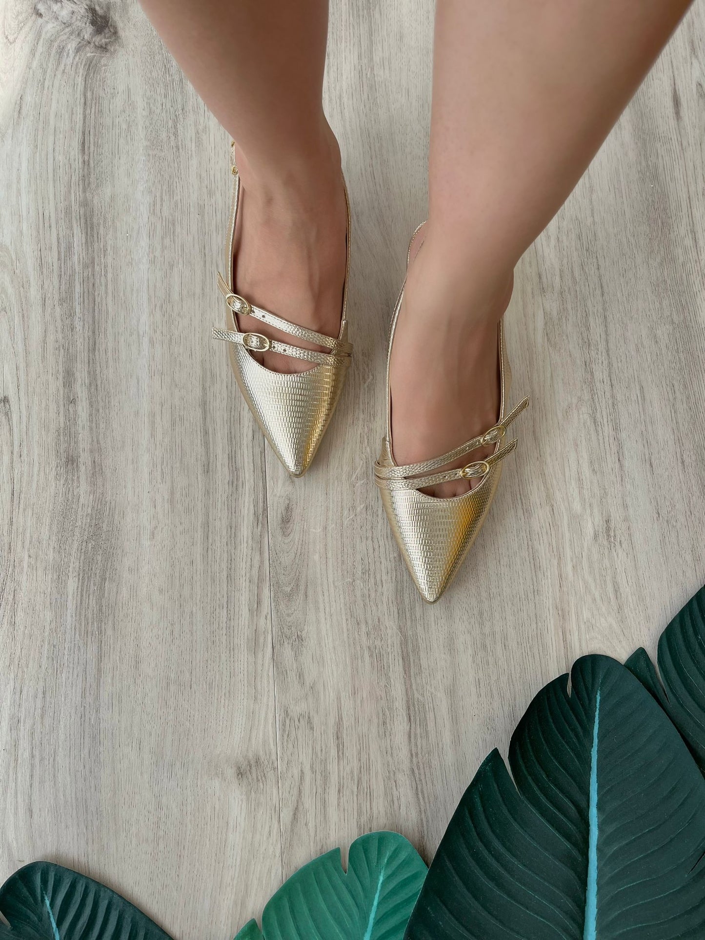 Mila gold heel - Stela The Shoetique