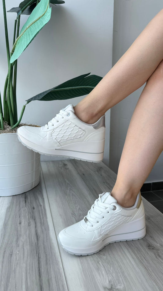 Benicio off white silver sneaker