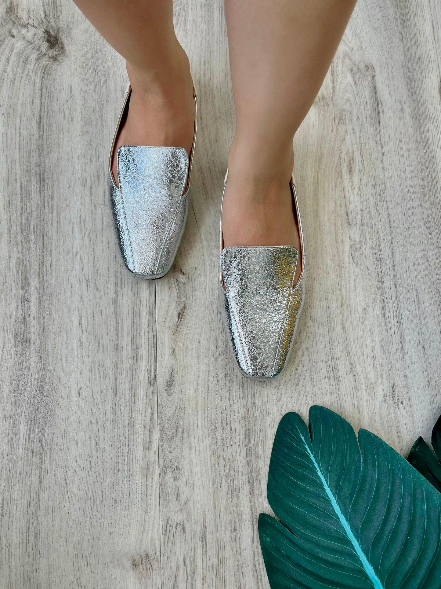 Dani silver loafer