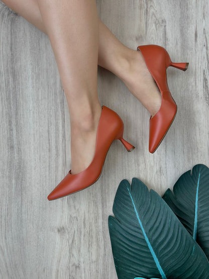 Karly orange heel