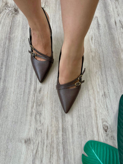 Cecilia brown heel