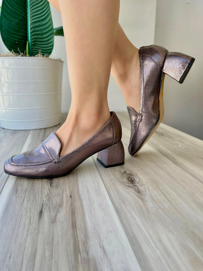 Cindy pewter heel