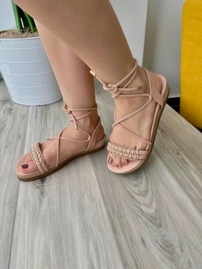 Bea beige flat - Stela The Shoetique