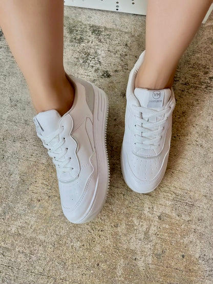 Dalila White Grey Sneaker