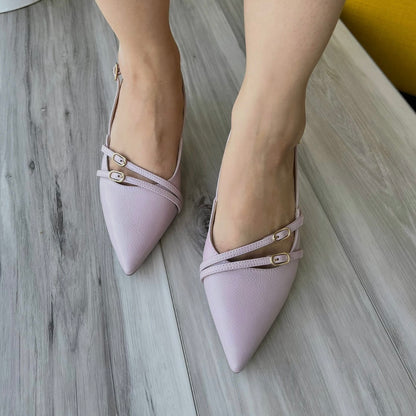 Sandy lila heel