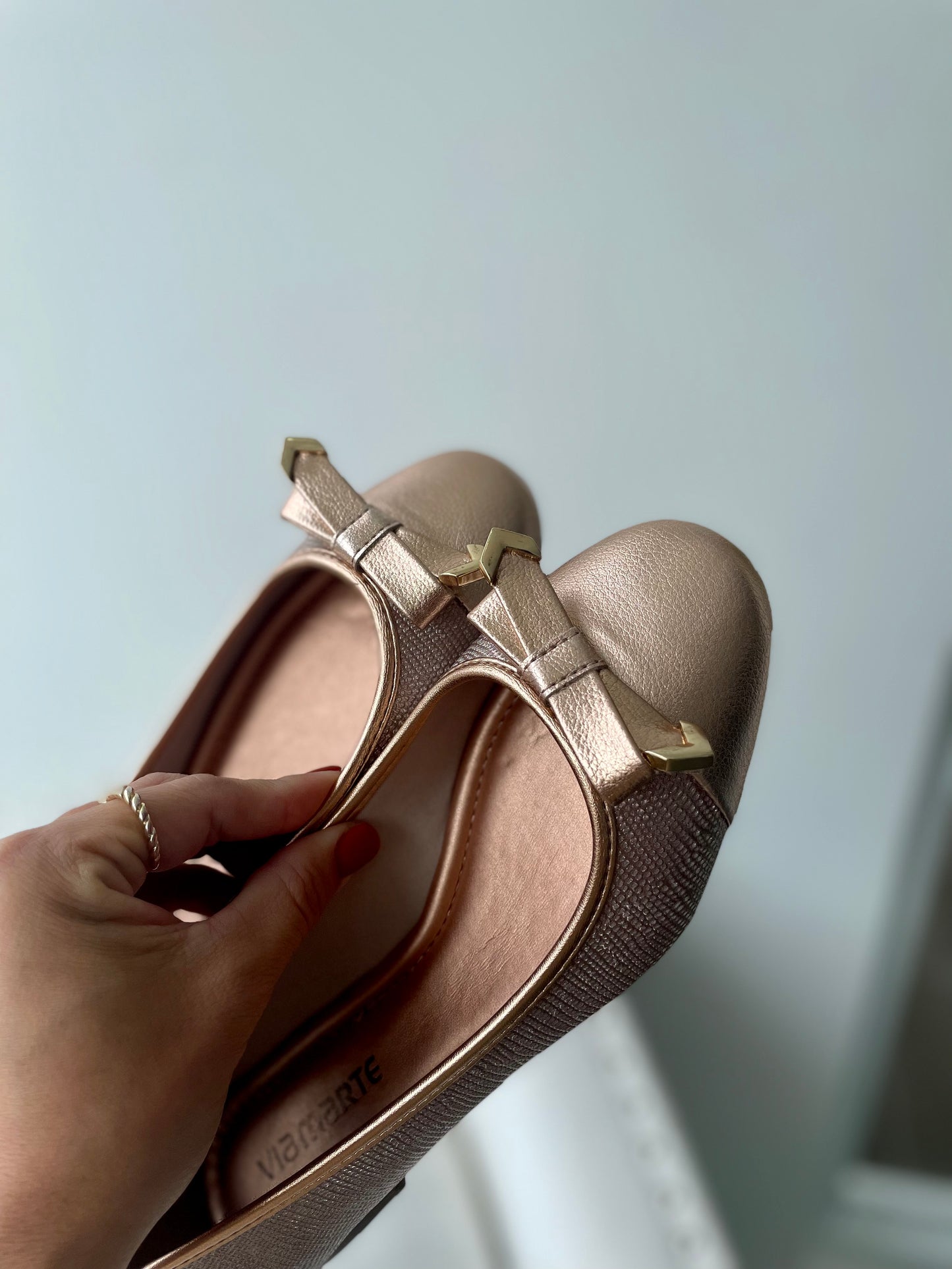 Alanis rosegold ballerina