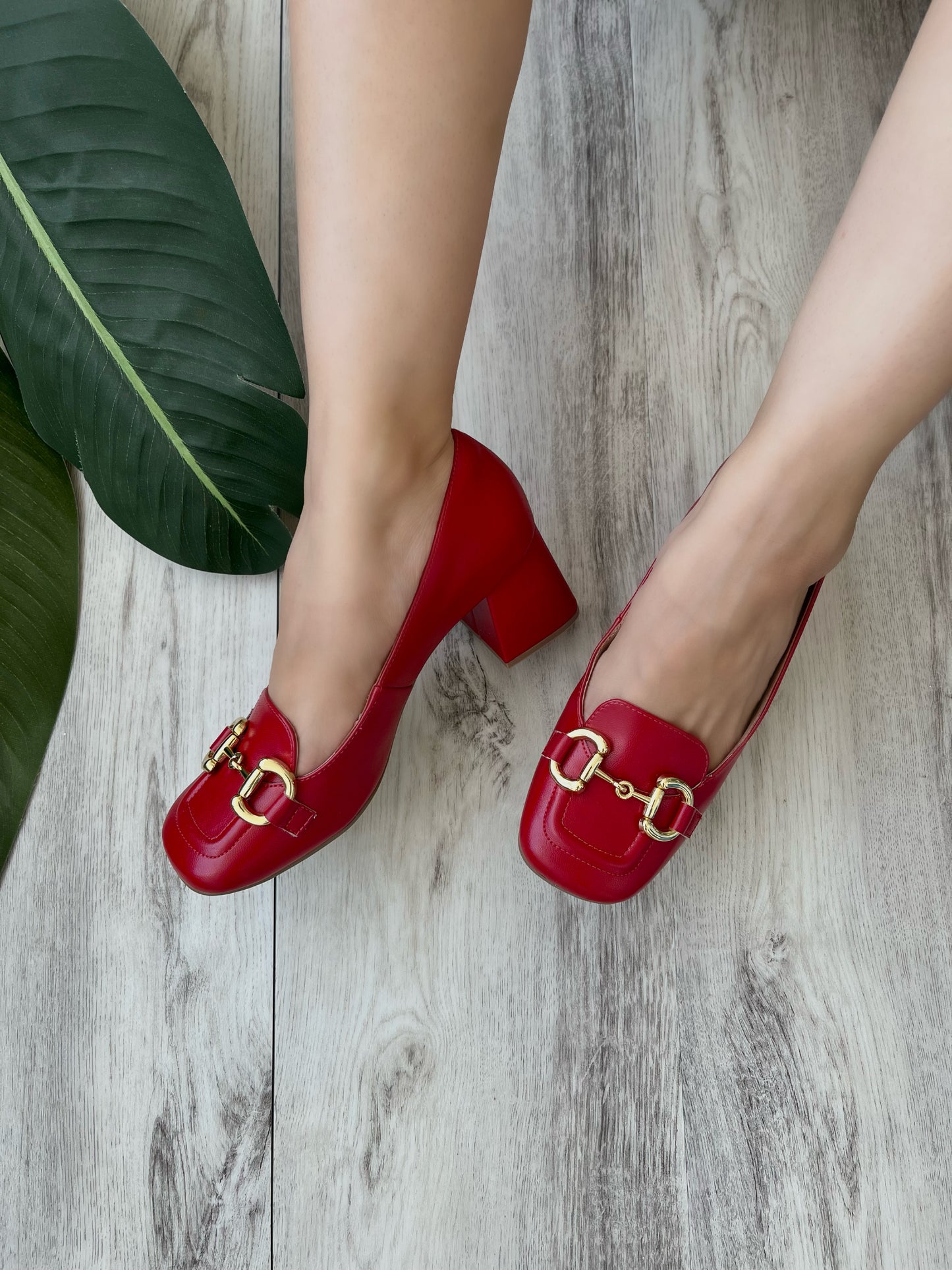 Belma red heel - Stela The Shoetique