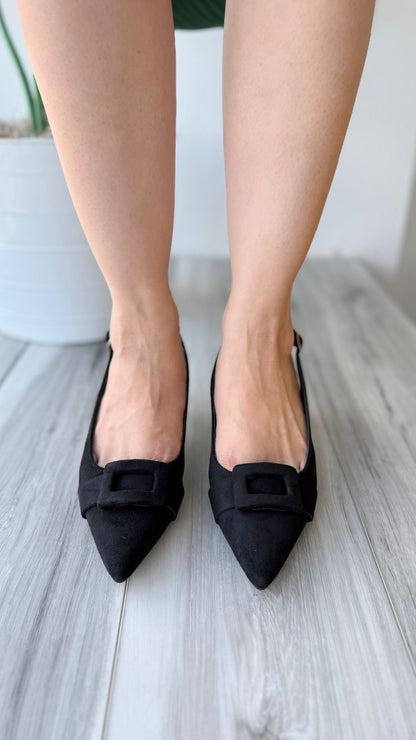 Almina black heel 7,9