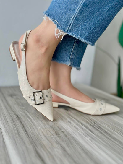 Polo off white slingback