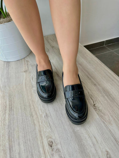 Violette B Black Loafer - Stela The Shoetique