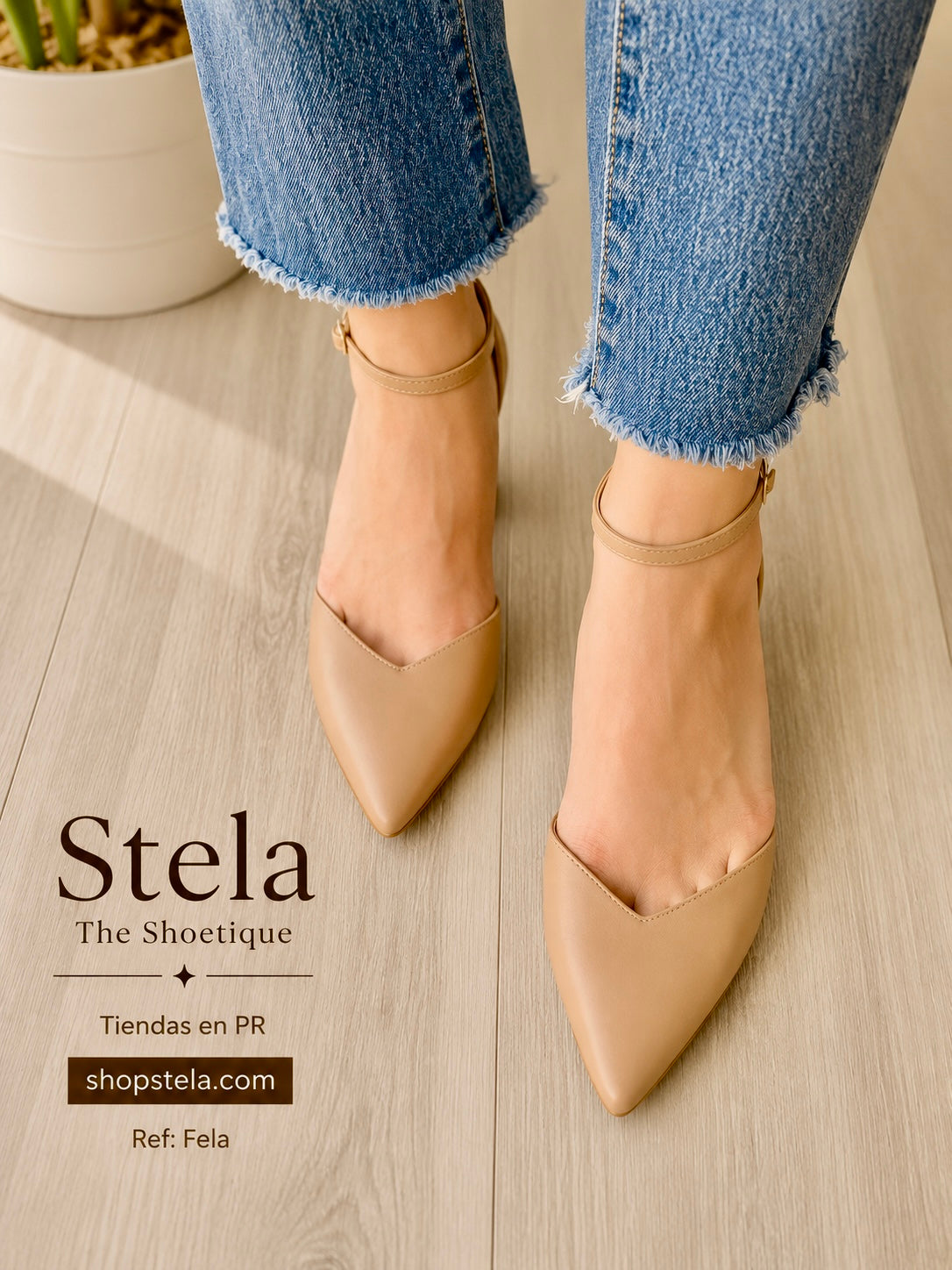 Fela beige heel 8