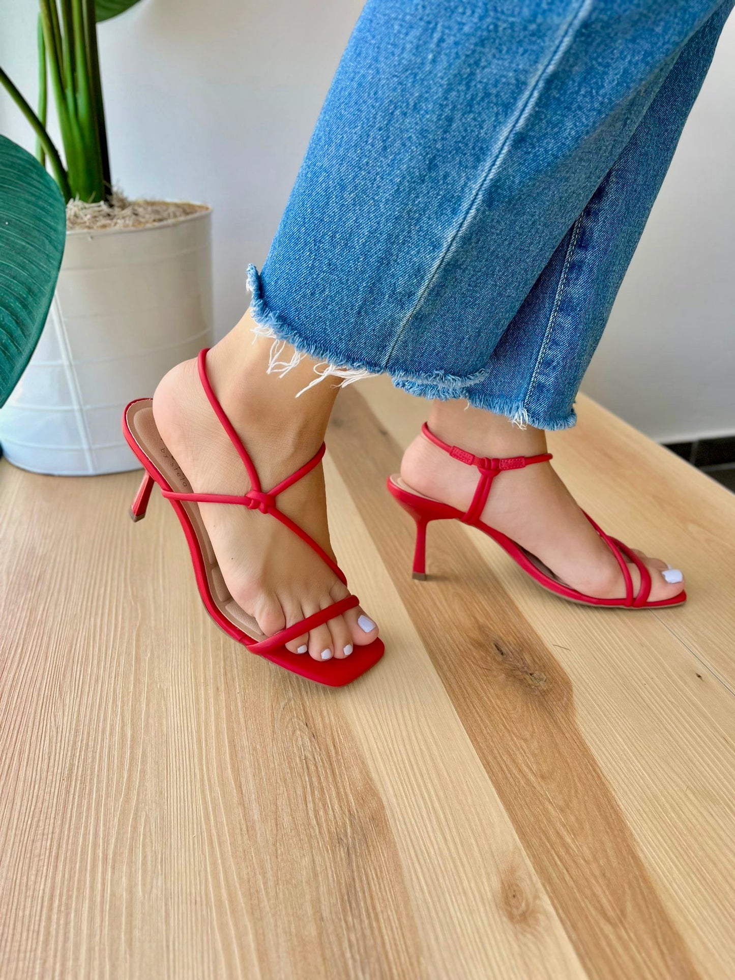 Frida red heel - Stela The Shoetique