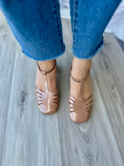 Foxy beige heel