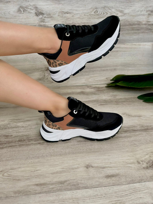 Flavia Leopard Black Sneaker