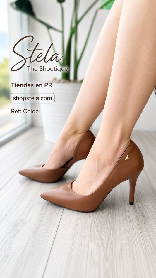 Chloe caramelo heel