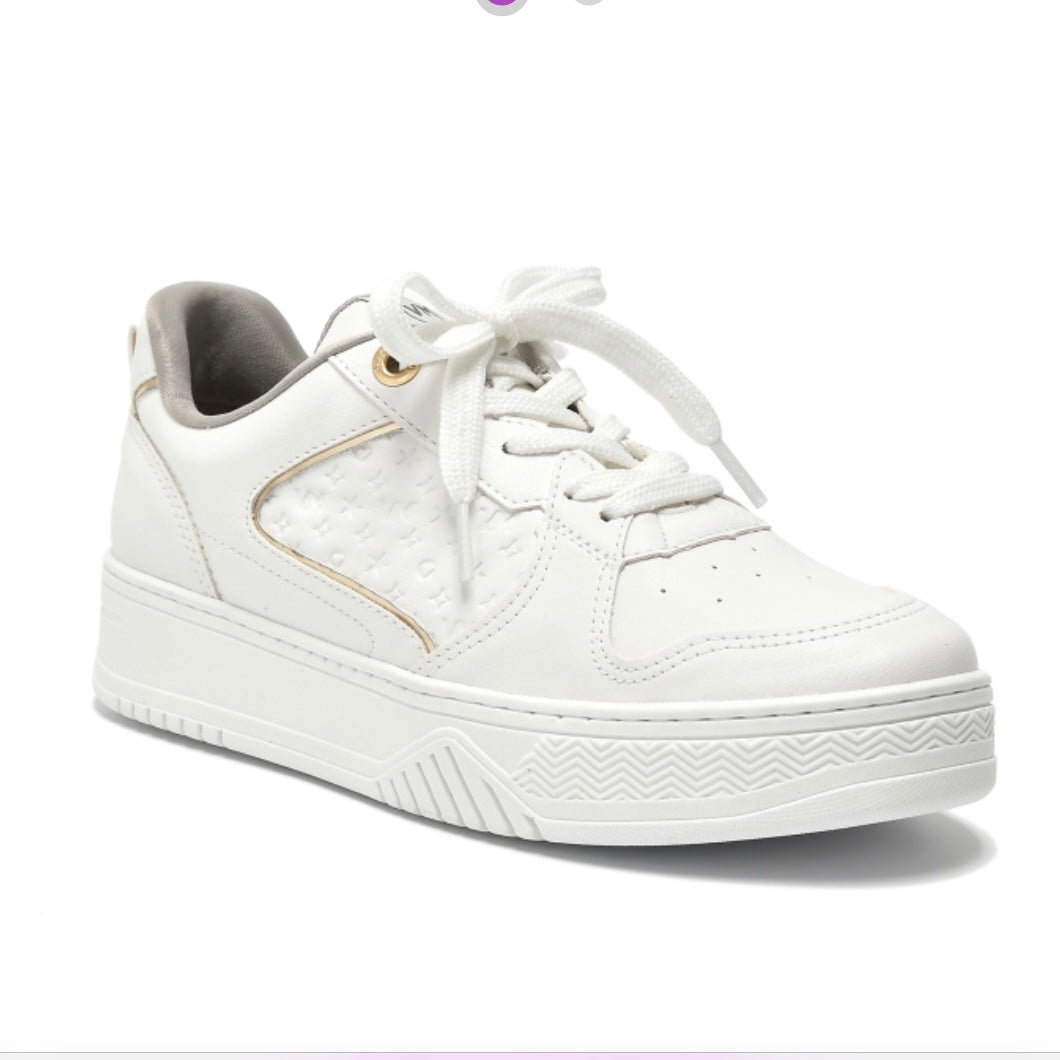 Daila white gold sneaker