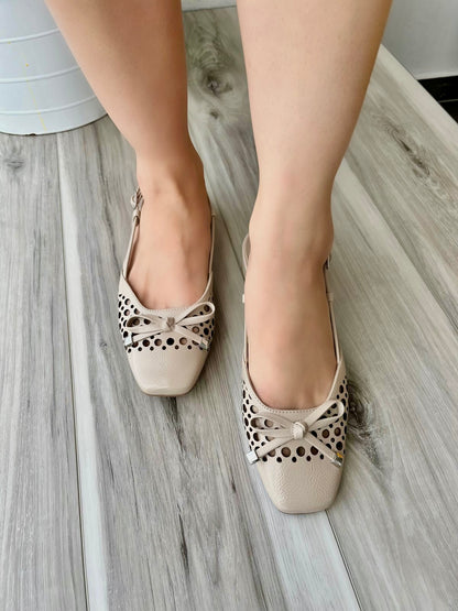 Poppy beige slingback