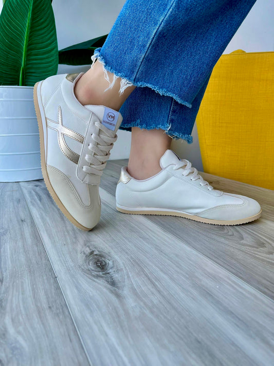 Graco beige gold sneaker