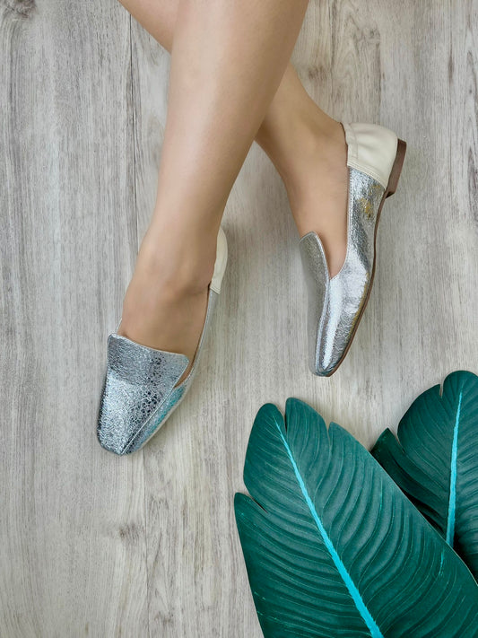 Dani silver loafer