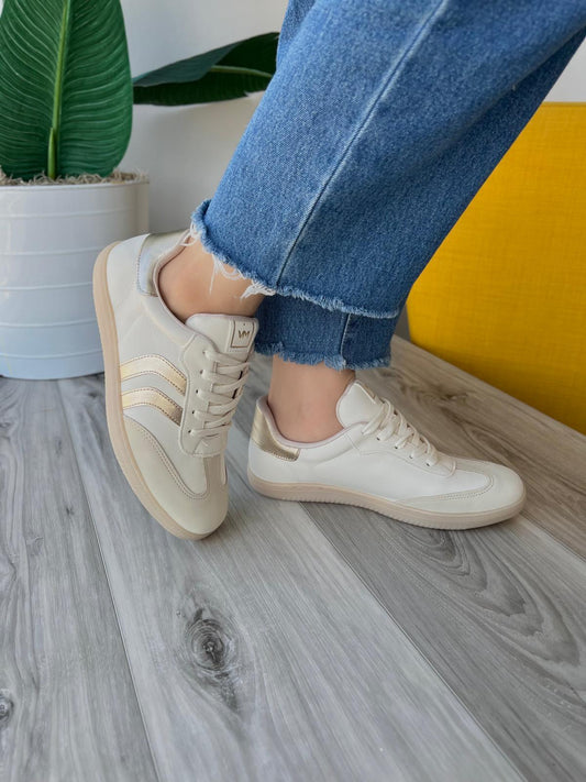 Zaida beige gold sneaker