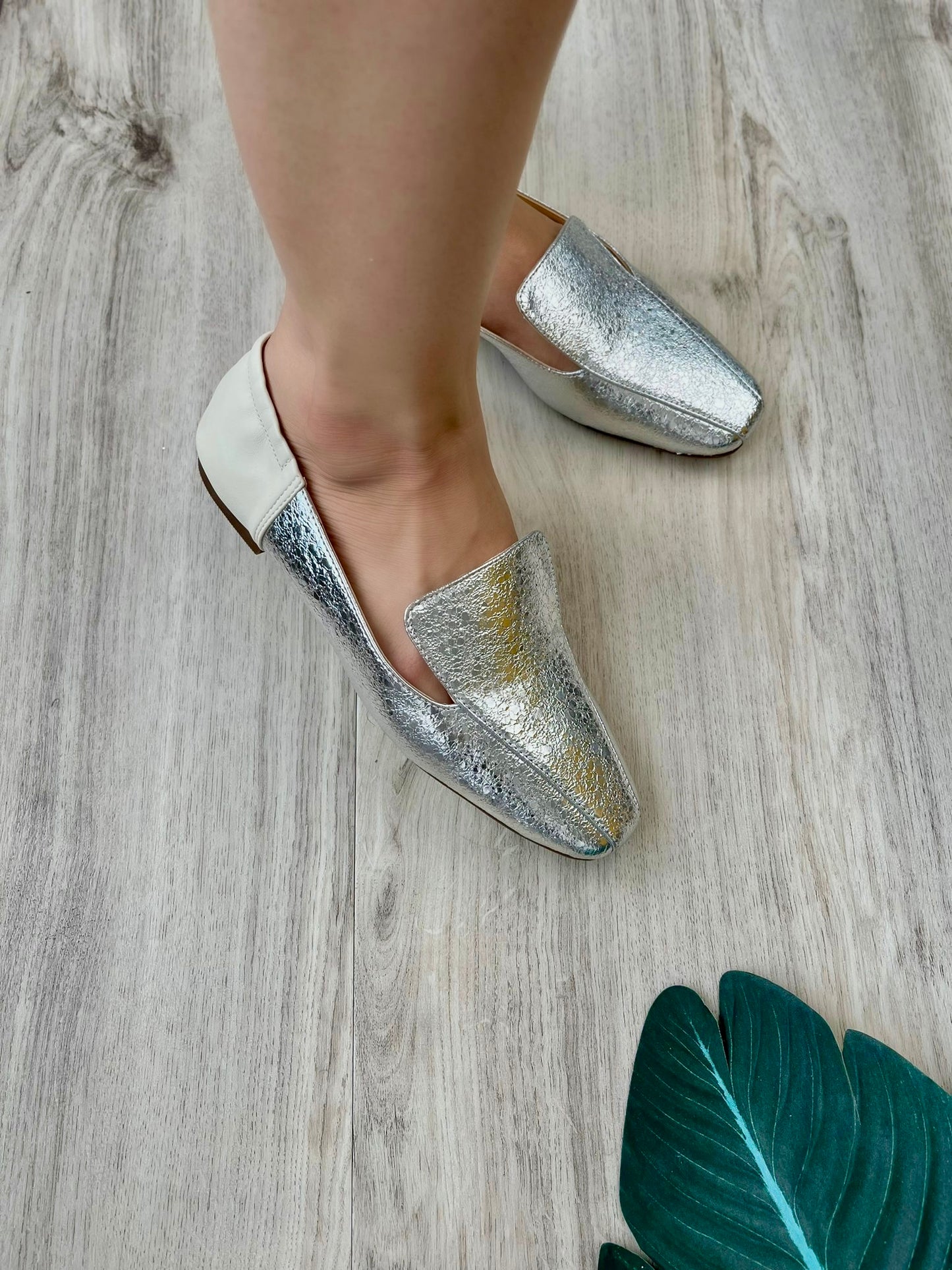 Dani silver loafer