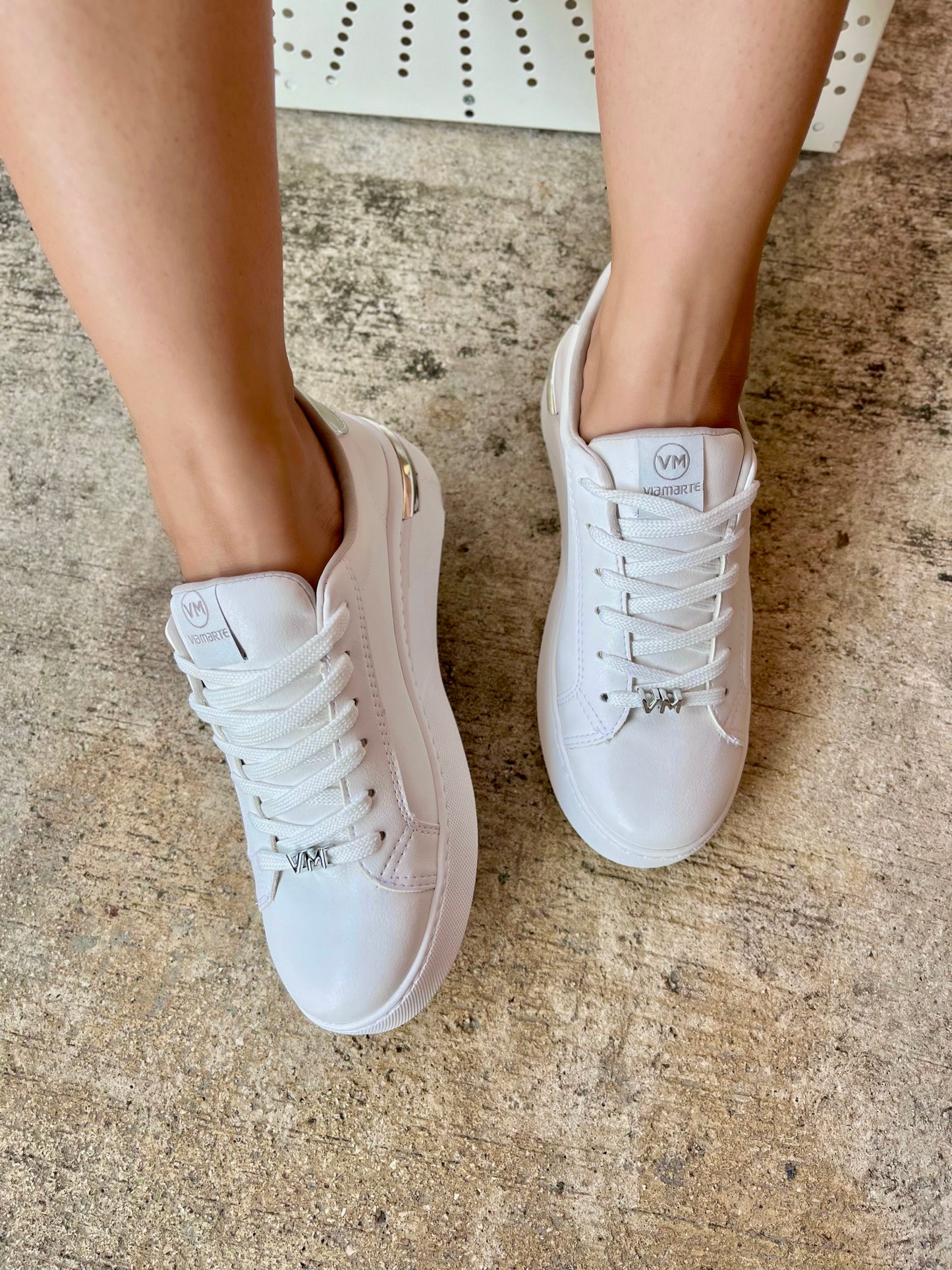 Silver Accent White Sneaker 14106-04